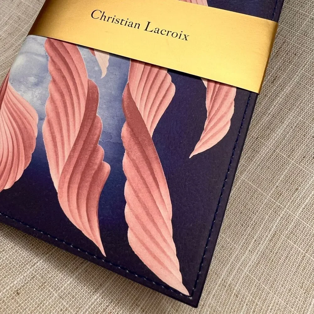 Christian Lacroix Travel Journal Soft Notebook Cascade Pink Blue Vegan Cover